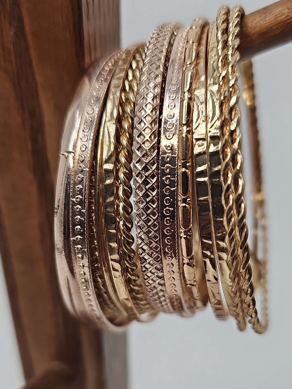 Ashley Stewart Bracelet Bundle 21 Faux Gold Rose Gold & Blingy Wrist Candy